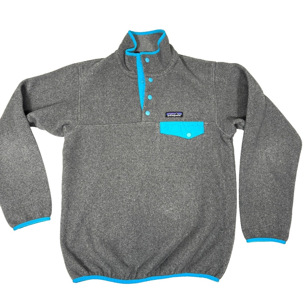 Patagonia Synchilla Snap-T Fleece Pullover Womens XS Gray Comfort Warm Classic